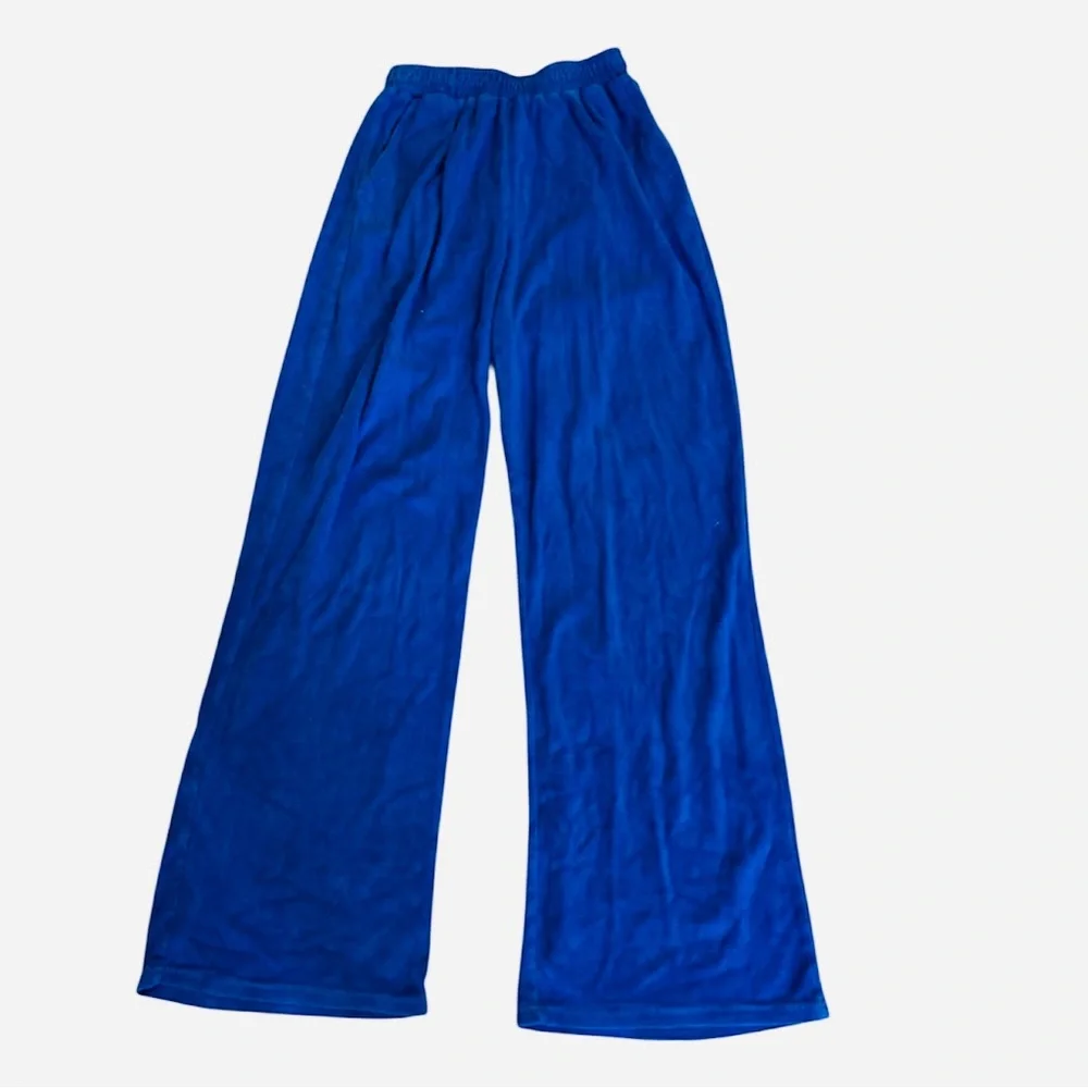 Urban Outfitters Edikted Royal Blue Terry cloth Sweatpants S Casual Wide Leg